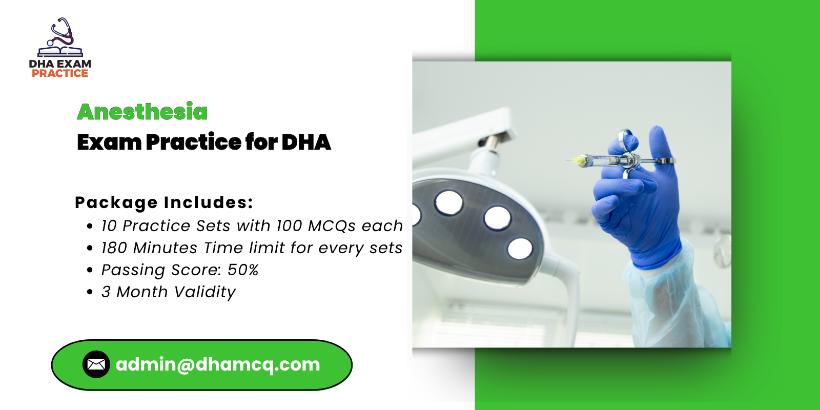 Anesthesia Exam Practice for DHA