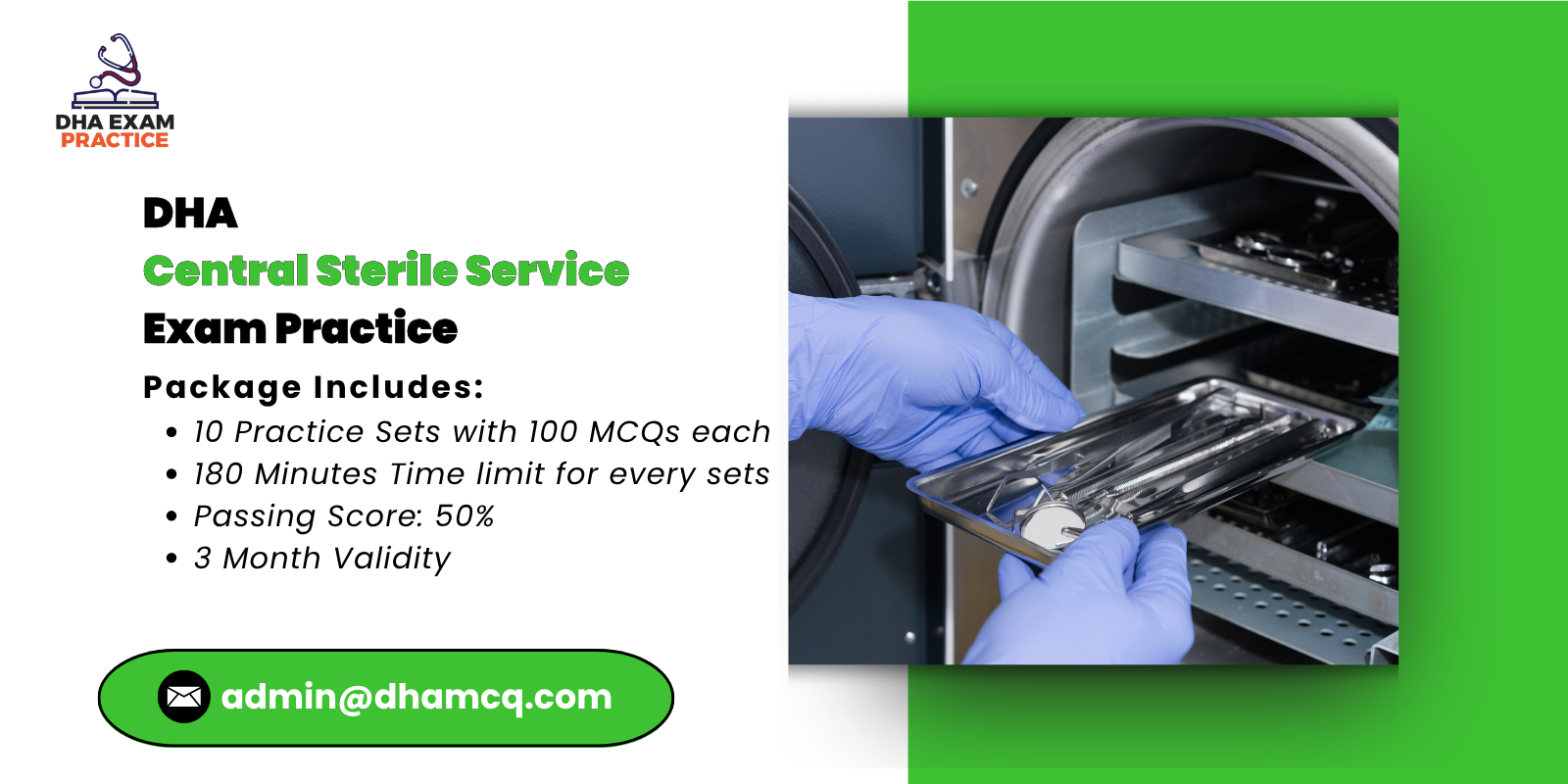 DHA Central Sterile Service Exam Practice