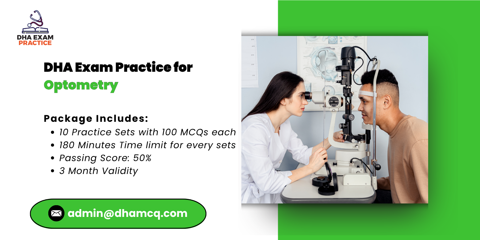 DHA Exam Practice for Optometry