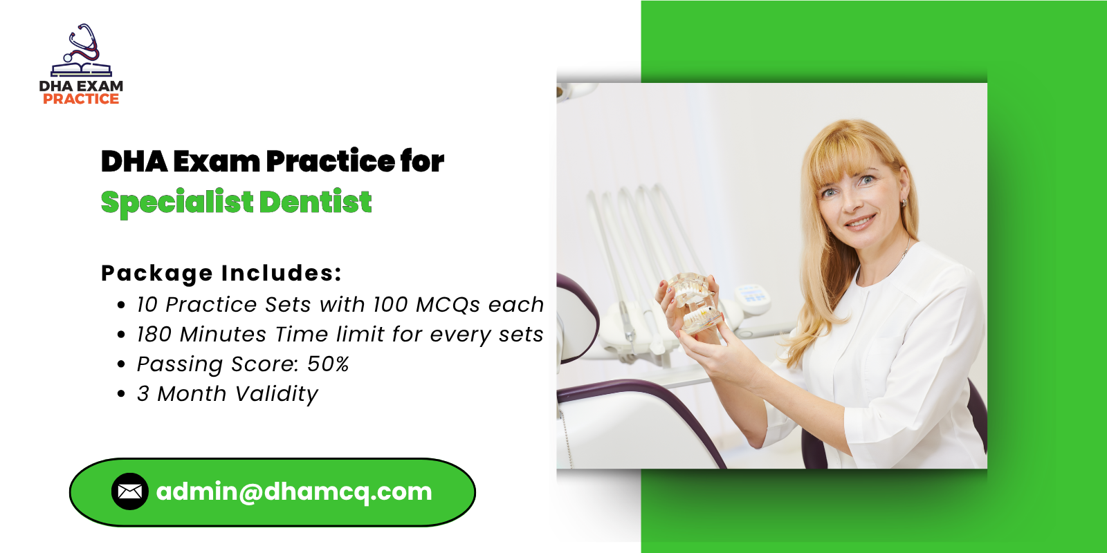 DHA Exam Practice for Specialist Dentist