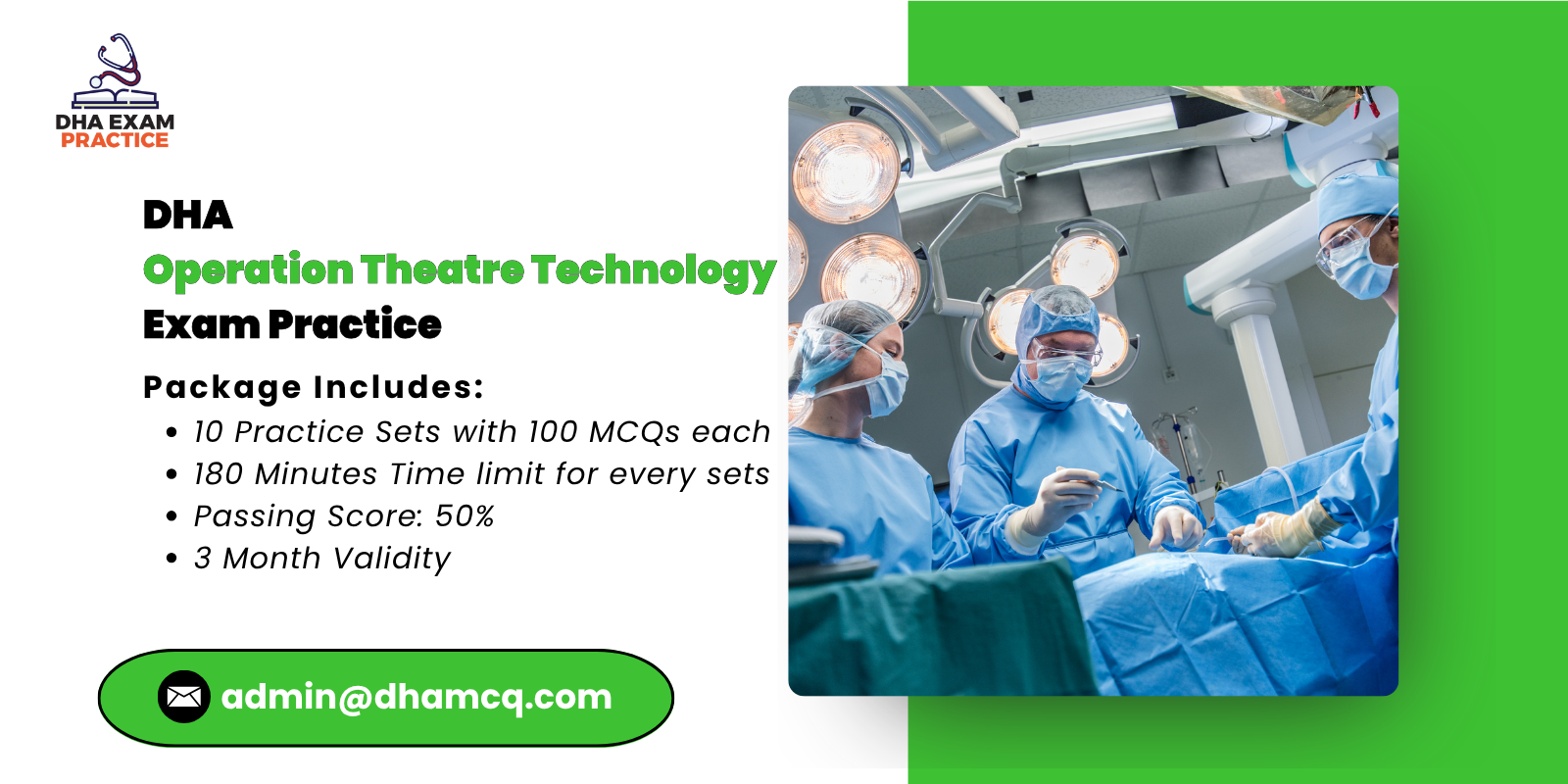 DHA Operation Theatre Technology Exam Practice