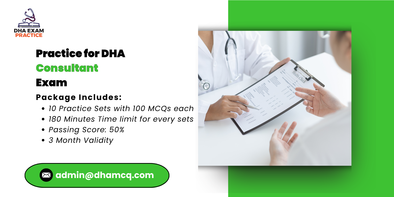 Practice for DHA Consultant Exam