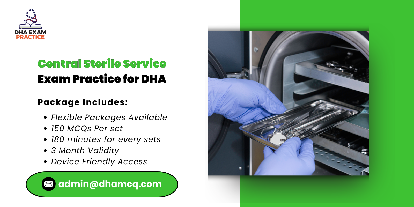 Central Sterile Service Exam Practice for DHA