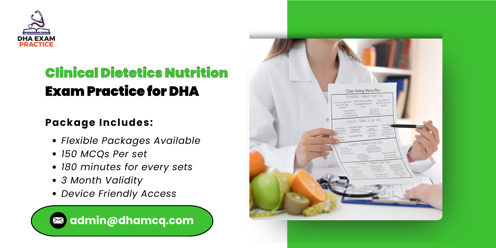 Clinical Dietetics Nutrition Exam Practice for DHA