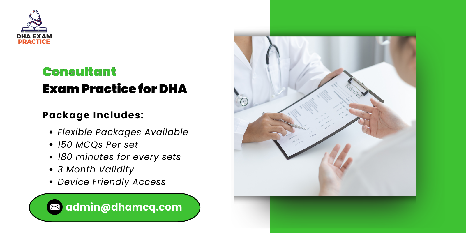 Consultant Exam Practice for DHA