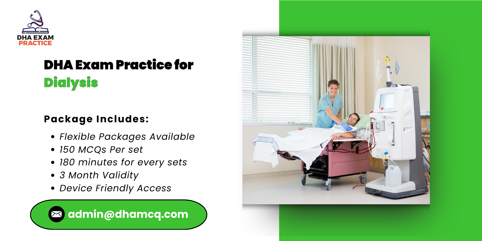DHA Exam Practice for Dialysis