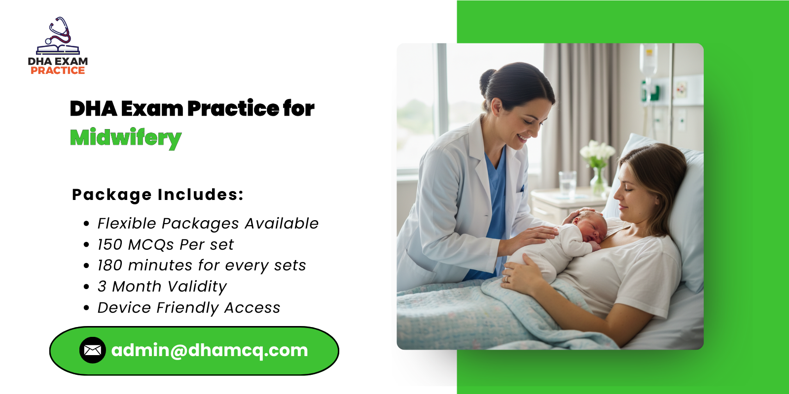 DHA Exam Practice for Midwifery