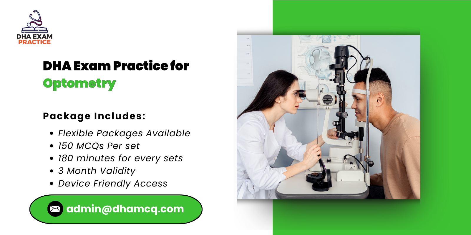 DHA Exam Practice for Optometry