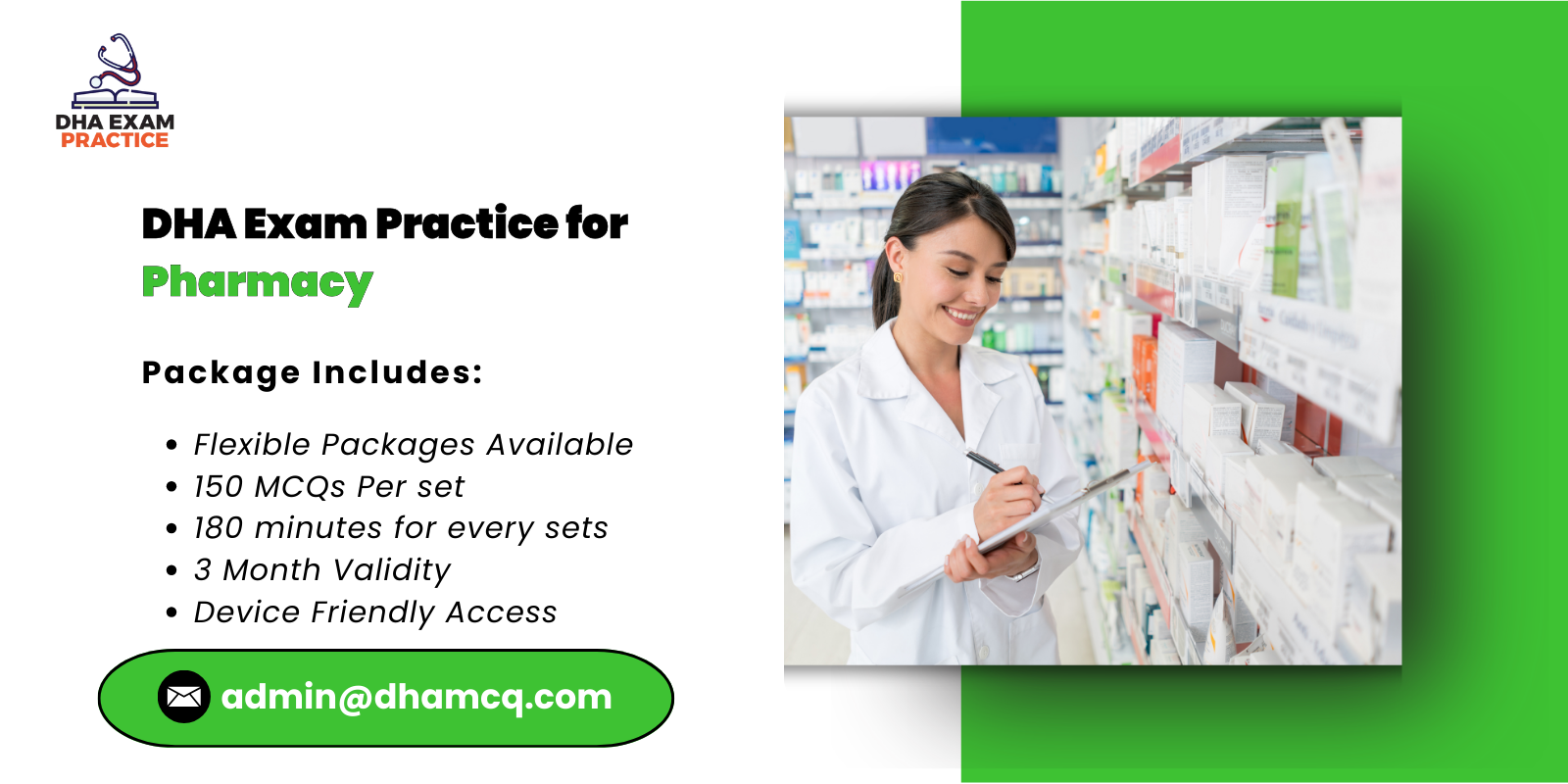 DHA Exam Practice for Pharmacy