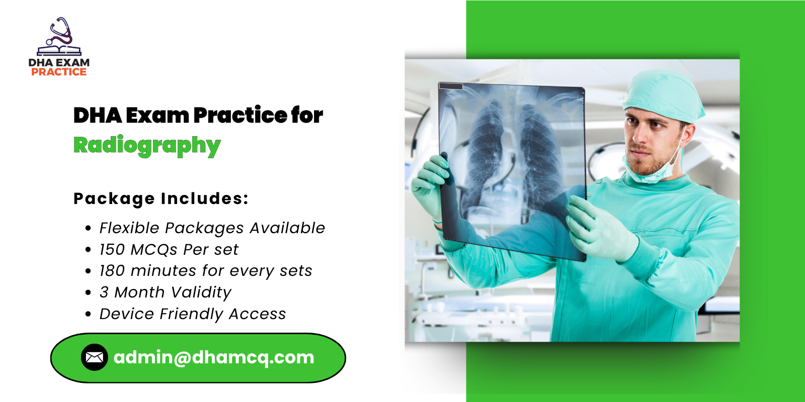 DHA Exam Practice for Radiography
