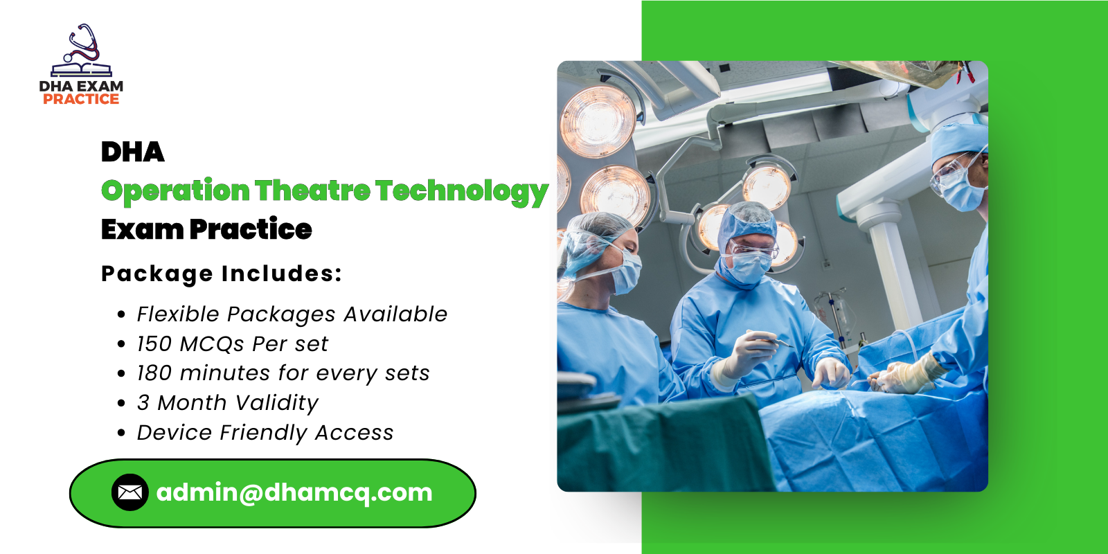 DHA Operation Theatre Technology Exam Practice