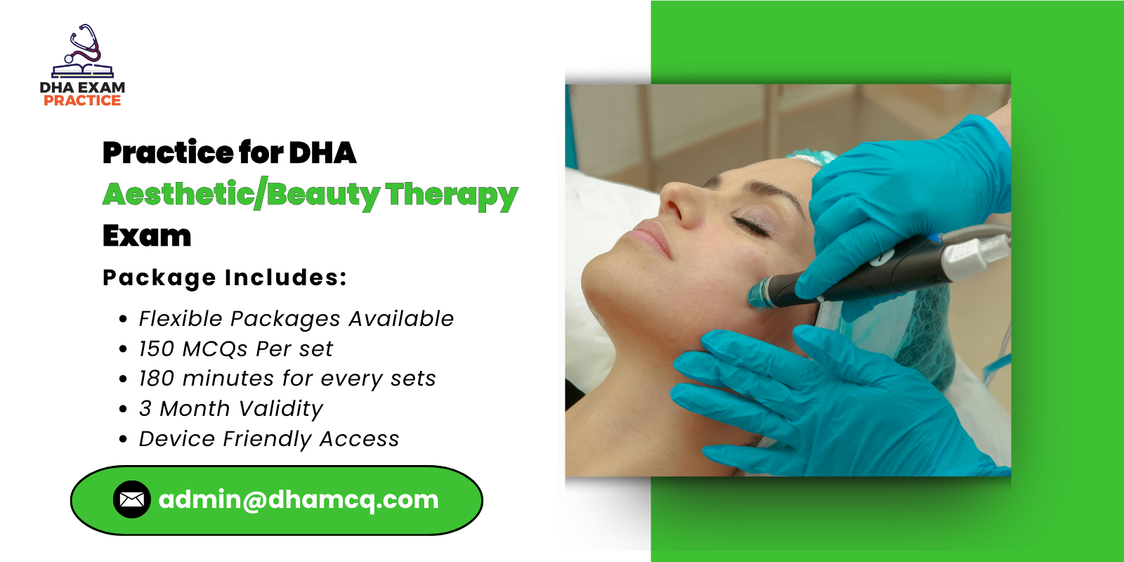 Practice for DHA Aesthetic/Beauty Therapy Exam