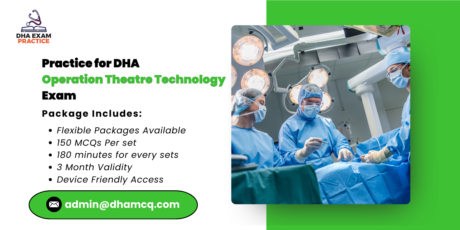 Practice for DHA Operation Theatre Technology Exam
