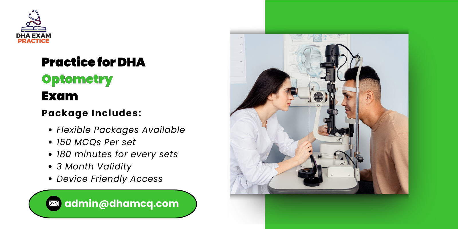 Practice for DHA Optometry Exam