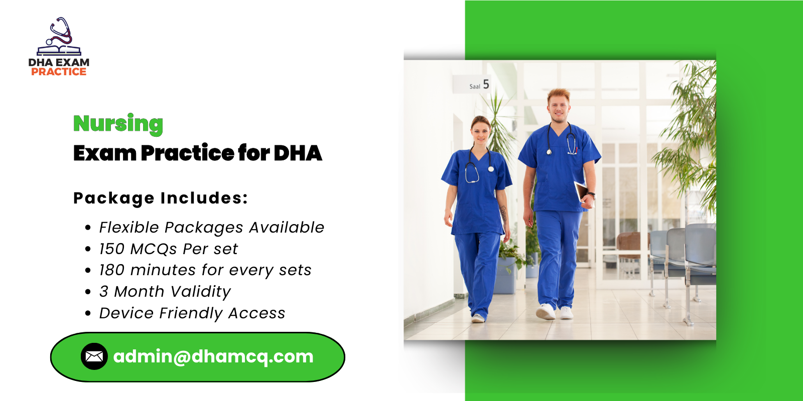 Nursing Exam Practice for DHA