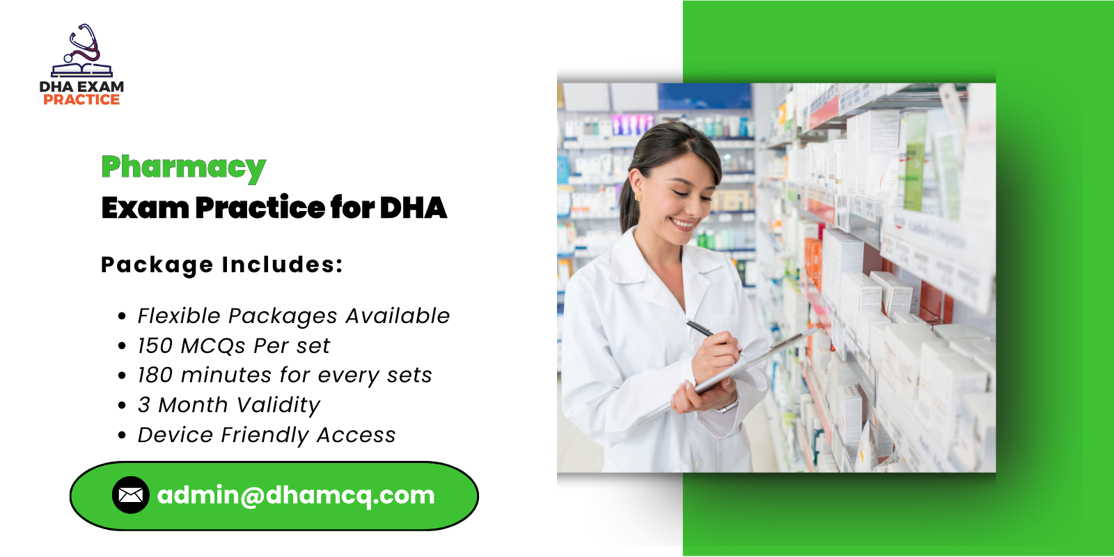 Pharmacy Exam Practice for DHA