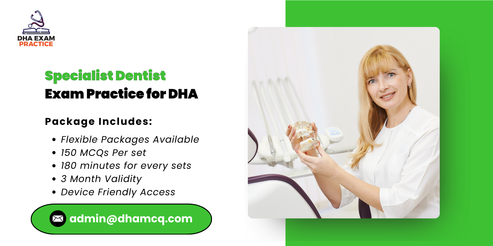 Specialist Dentist Exam Practice for DHA