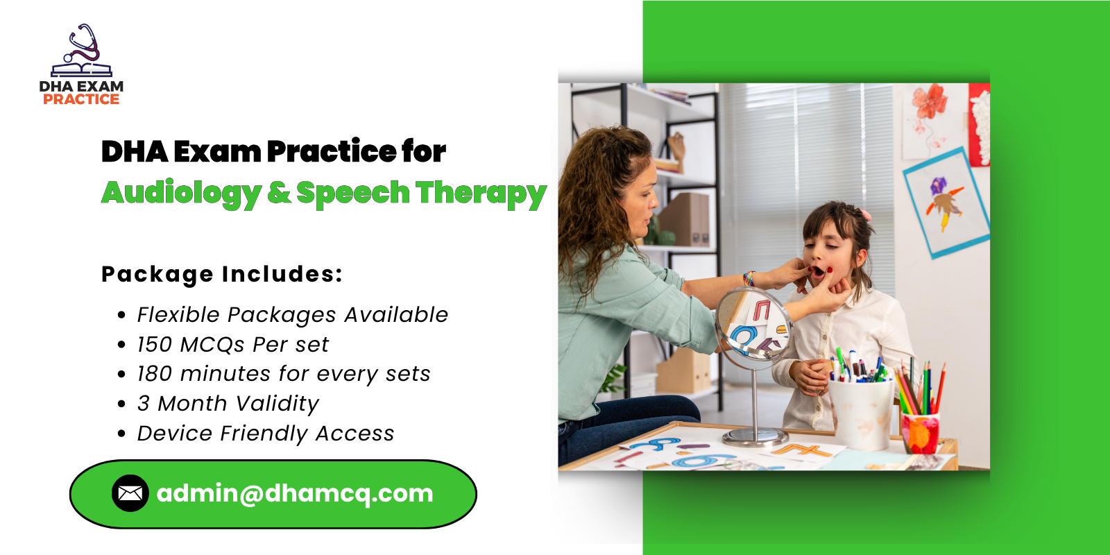 DHA Exam Practice for Audiology & Speech Therapy
